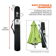 Load image into Gallery viewer, SHAX 6199 Lightweight Work Umbrella and Stand Kit