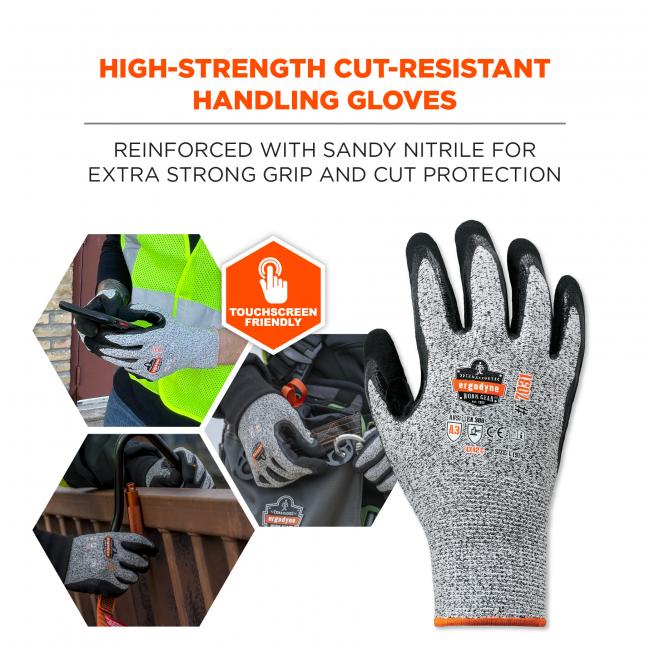 ProFlex 7031 Nitrile Coated Cut-Resistant Gloves - ANSI A3, 13g