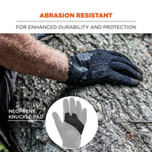 Load image into Gallery viewer, ProFlex 710BLK Abrasion-Resistant Black Tactical Gloves