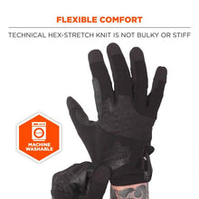 Load image into Gallery viewer, ProFlex 710BLK Abrasion-Resistant Black Tactical Gloves