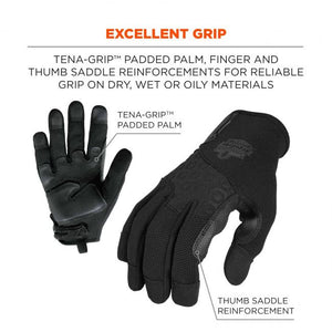 ProFlex 710BLK Abrasion-Resistant Black Tactical Gloves
