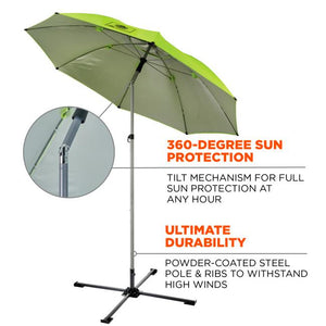 SHAX 6199 Lightweight Work Umbrella and Stand Kit