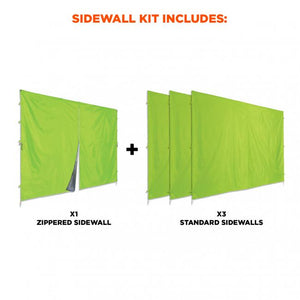 SHAX 6054 Pop-Up Tent Sidewall Kit - Includes 4 Walls - 10ft x 10ft