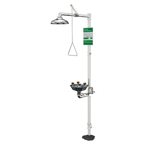 Guardian Safety Station with WideArea™ Eye/Face Wash, Polished Chrome Construction