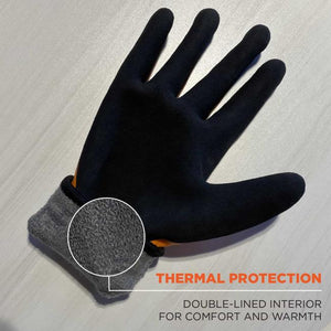 ProFlex 7551 Coated Cut-Resistant Winter Work Gloves - ANSI A5, Waterproof