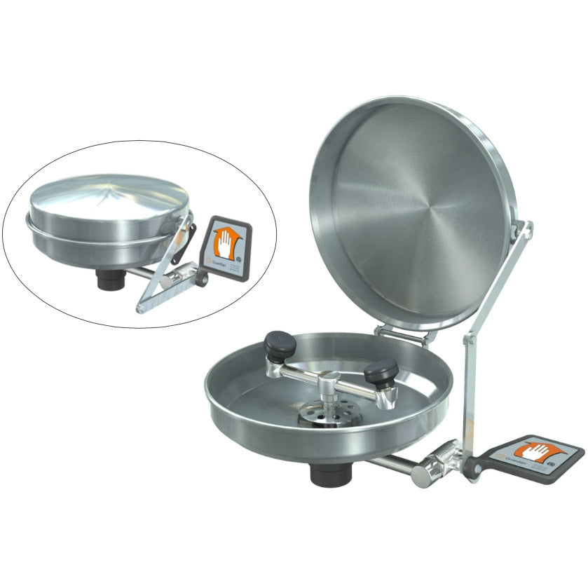 Guardian Eyewash, Wall Mounted, Stainless Steel Bowl and Cover