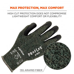 ProFlex 7070 Nitrile Coated Cut-Resistant Gloves - ANSI A7, 13g, Heat Resistant