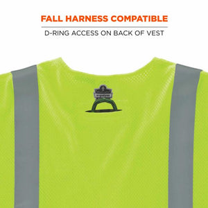 GloWear 8356FRHL Hi-Vis FR Safety Vest w/ Sleeves - Class 3, NFPA 70E, Mesh, Hook + Loop