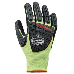 ProFlex 7141 Hi-Vis Nitrile Coated Cut-Resistant Gloves - ANSI A4, Wet Grip, Dorsal Protection
