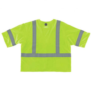 GloWear 8356FRHL Hi-Vis FR Safety Vest w/ Sleeves - Class 3, NFPA 70E, Mesh, Hook + Loop