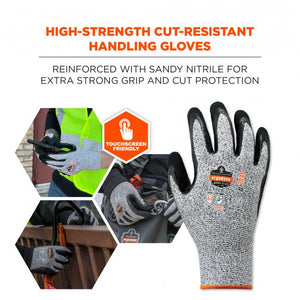 ProFlex 7031 Nitrile Coated Cut-Resistant Gloves - ANSI A3, 13g, Extra Strength