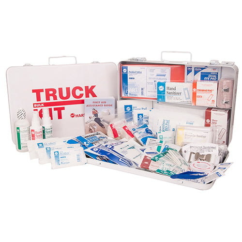 Truck First Aid Kit, ANSI Class A, Bulk Metal Box, Large