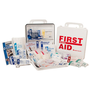 50-Person First Aid Kit,  ANSI Class A, For Food Services Polypropylene Box