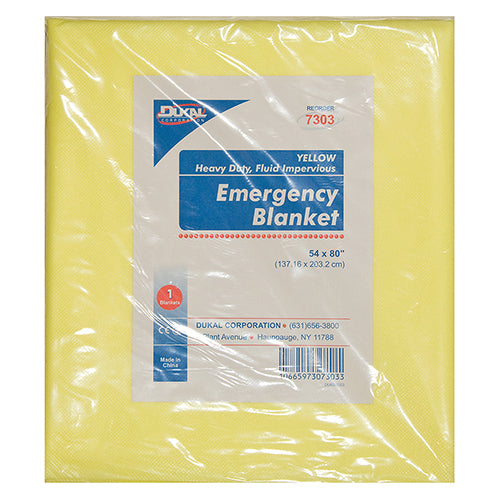 Dukal, Emergency Blanket, Yellow